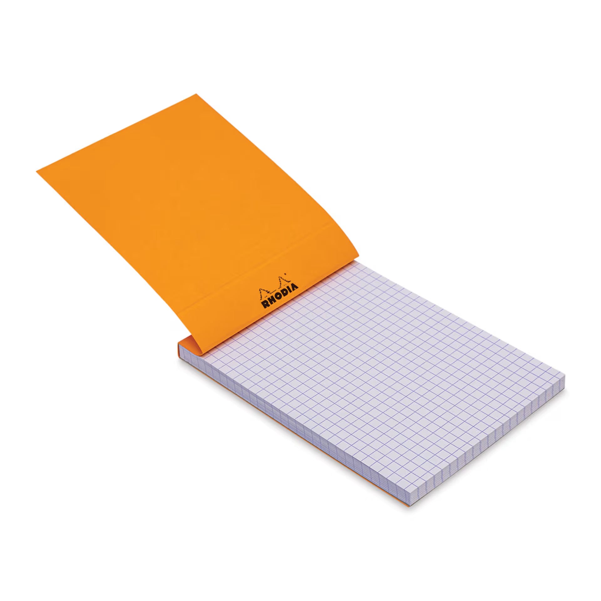 Rhodia Notepad: Orange Graph Paper, Fountain Pen Friendly Stationery 6x8.25in