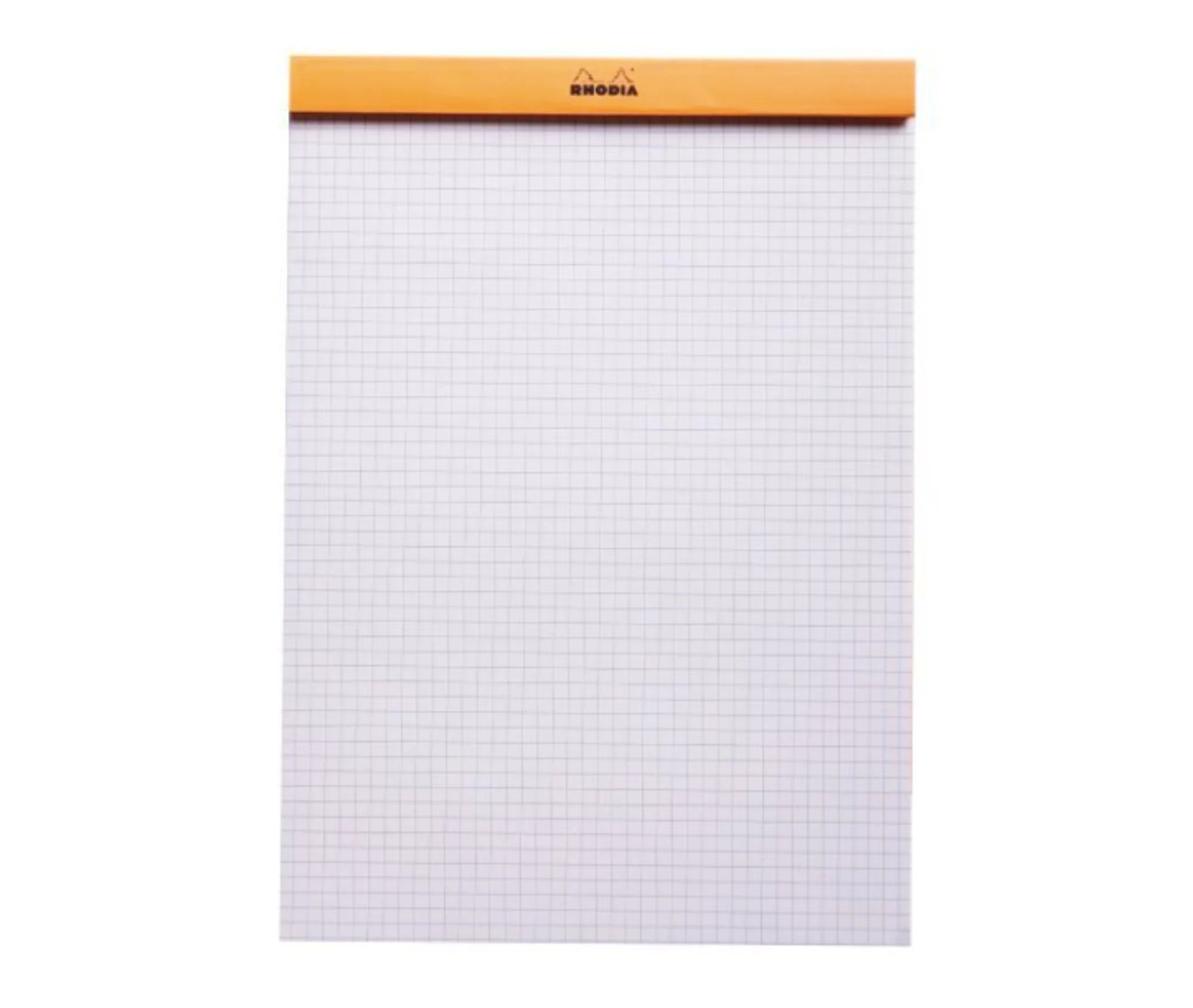 Rhodia Notepad: Orange Graph Paper, Fountain Pen Friendly Stationery 6x8.25in