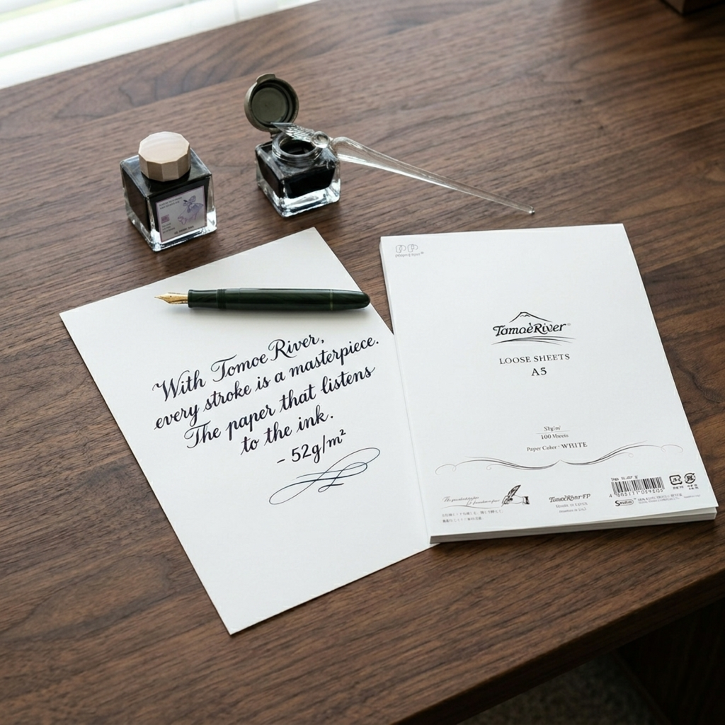 Tomoe River S 52 gsm Loose Leaf Paper - A5 - Blank - White - 100 Sheets